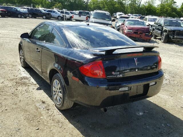 1G2AL18F387250088 - 2008 PONTIAC G5 BLACK photo 3