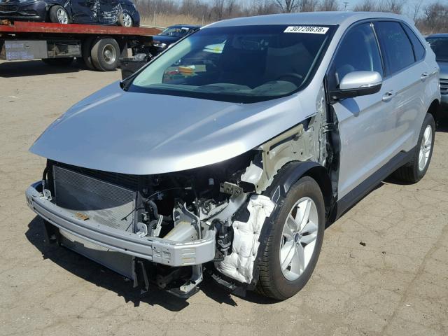 2FMPK4J89HBC62349 - 2017 FORD EDGE SEL SILVER photo 2