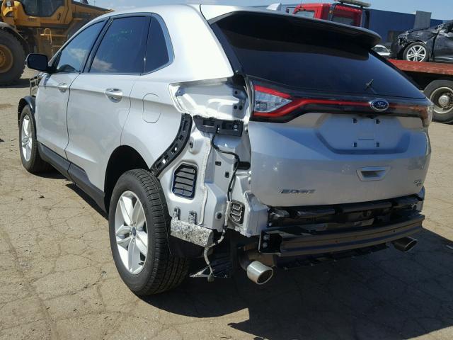 2FMPK4J89HBC62349 - 2017 FORD EDGE SEL SILVER photo 3