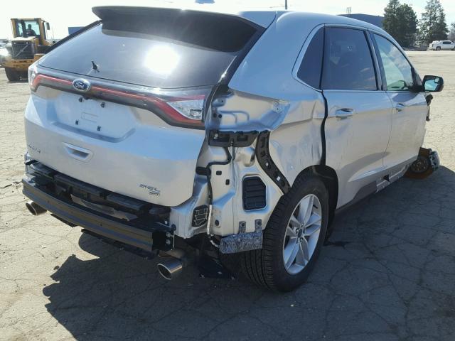 2FMPK4J89HBC62349 - 2017 FORD EDGE SEL SILVER photo 4