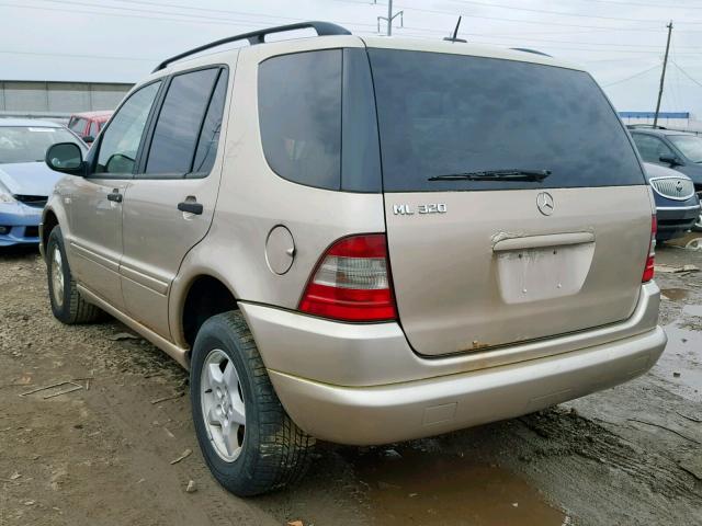 4JGAB54E41A281258 - 2001 MERCEDES-BENZ ML 320 TAN photo 3