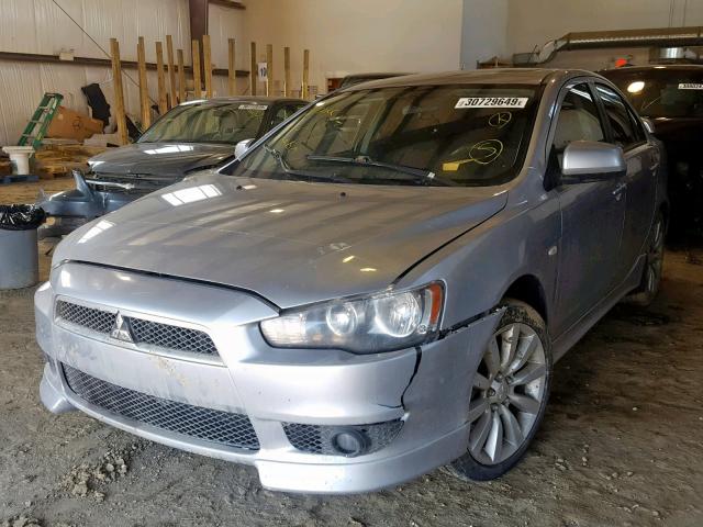 JA3AU26U58U606847 - 2008 MITSUBISHI LANCER ES GRAY photo 2