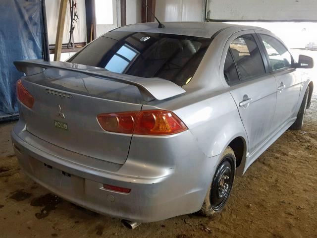 JA3AU26U58U606847 - 2008 MITSUBISHI LANCER ES GRAY photo 4