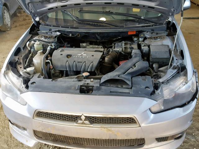 JA3AU26U58U606847 - 2008 MITSUBISHI LANCER ES GRAY photo 7