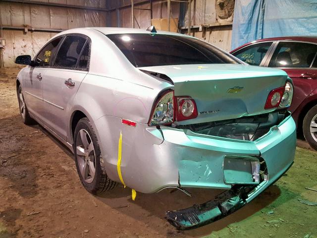 1G1ZC5E00CF111968 - 2012 CHEVROLET MALIBU 1LT 银色 照片 3