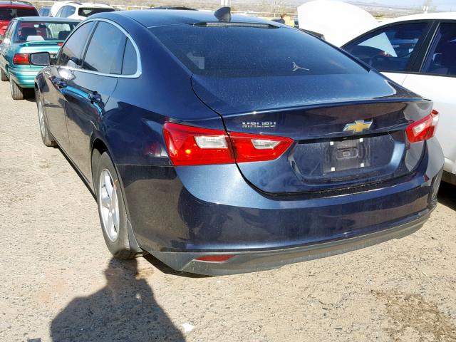 1G1ZB5ST5HF277301 - 2017 CHEVROLET MALIBU LS BLUE photo 3