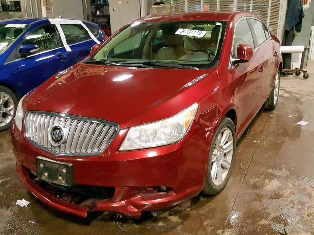 1G4GC5ECXBF135648 - 2011 BUICK LACROSSE C RED photo 2