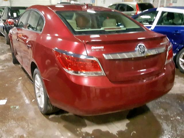 1G4GC5ECXBF135648 - 2011 BUICK LACROSSE C RED photo 3