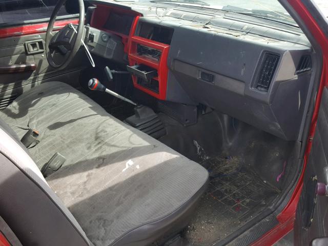 1N6ND11S3HC363609 - 1987 NISSAN D21 SHORT RED photo 5