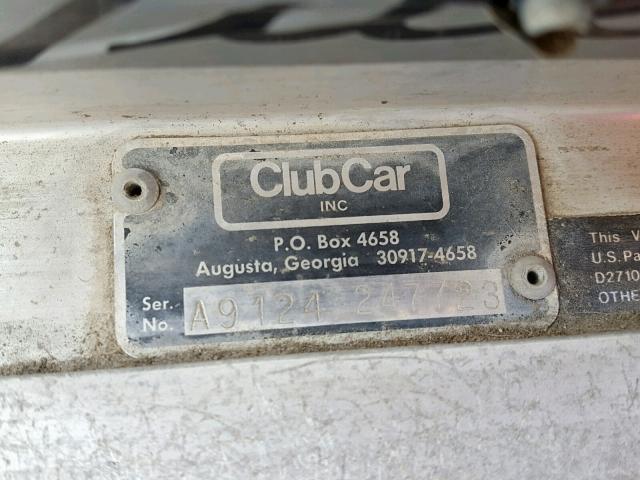 A9124247723 - 1999 CLUB GOLF CART WHITE photo 10