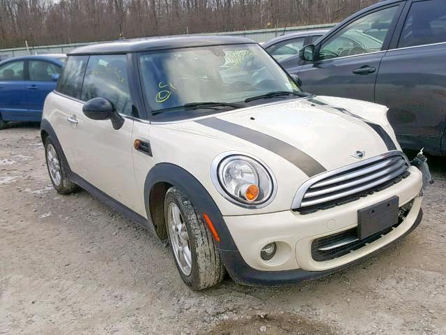 WMWSU3C51DT371871 - 2013 MINI COOPER WHITE photo 1