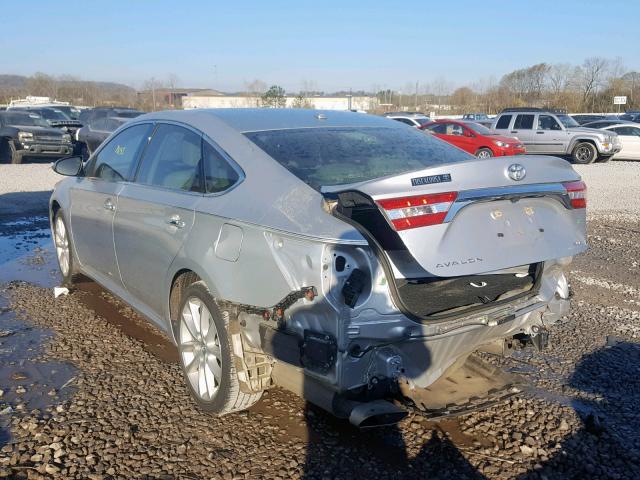 4T1BK1EB6DU007225 - 2013 TOYOTA AVALON BAS SILVER photo 3