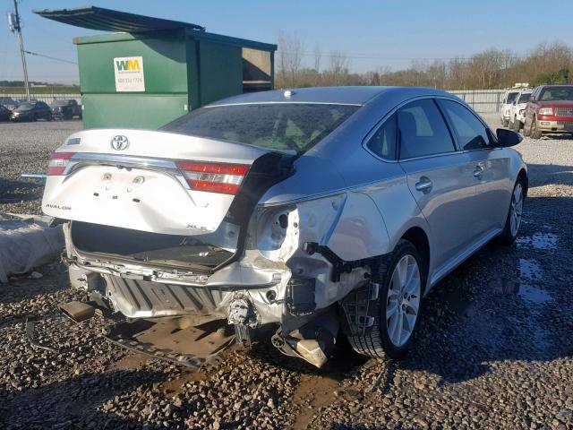 4T1BK1EB6DU007225 - 2013 TOYOTA AVALON BAS SILVER photo 4