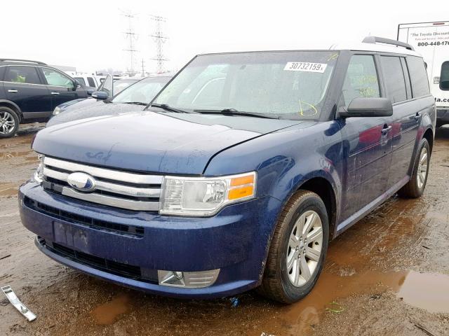 2FMGK5BC0CBD07910 - 2012 FORD FLEX SE BLUE photo 2