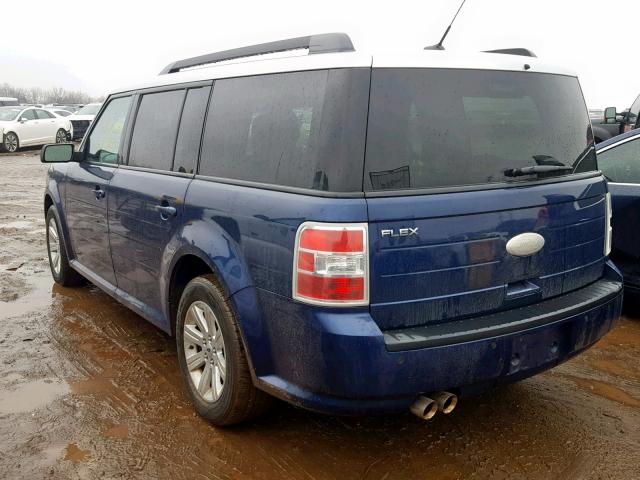 2FMGK5BC0CBD07910 - 2012 FORD FLEX SE BLUE photo 3