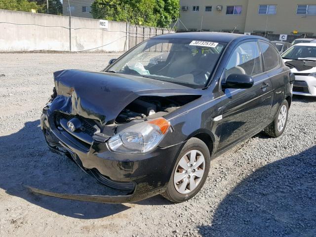 KMHCM3AC2AU178316 - 2010 HYUNDAI ACCENT BLU BLACK photo 2