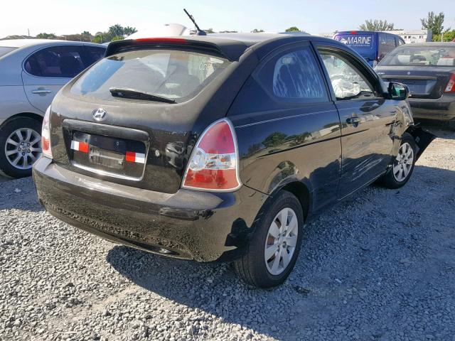 KMHCM3AC2AU178316 - 2010 HYUNDAI ACCENT BLU BLACK photo 4