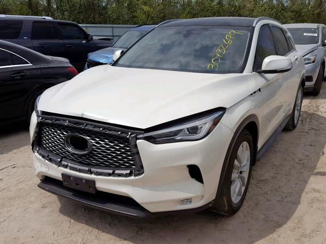 3PCAJ5M11KF118063 - 2019 INFINITI QX50 ESSEN WHITE photo 2