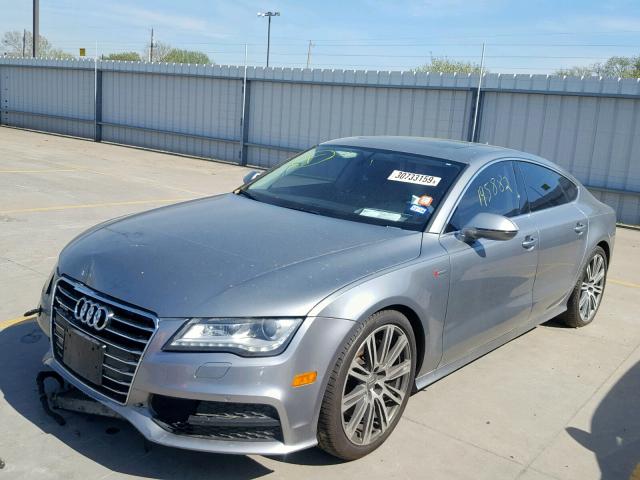 WAU2GAFC0DN013557 - 2013 AUDI A7 PRESTIG GRAY photo 2