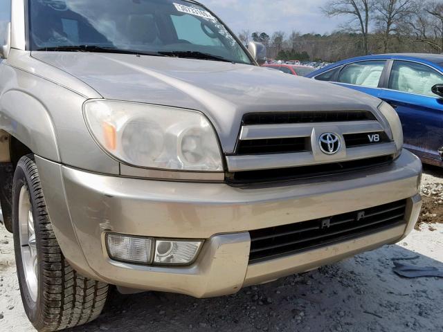 JTEZT17R938002193 - 2003 TOYOTA 4RUNNER LI BEIGE photo 9