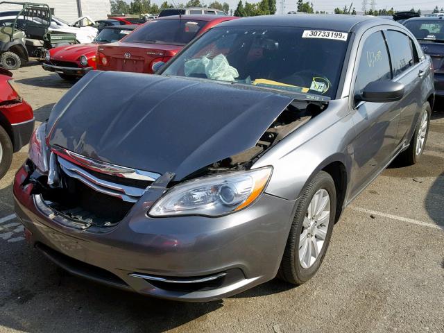 1C3CCBBB3CN210392 - 2012 CHRYSLER 200 TOURIN GRAY photo 2