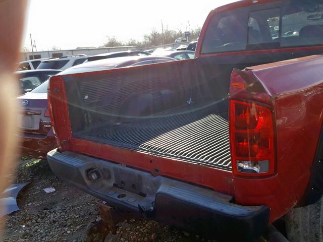 3D7LS38C25G828003 - 2005 DODGE RAM 3500 S RED photo 9