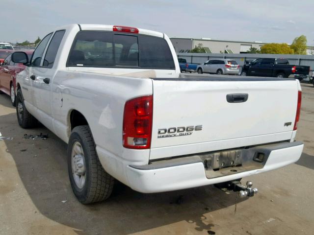 3D7KA28D93G753332 - 2003 DODGE RAM 2500 S WHITE photo 3