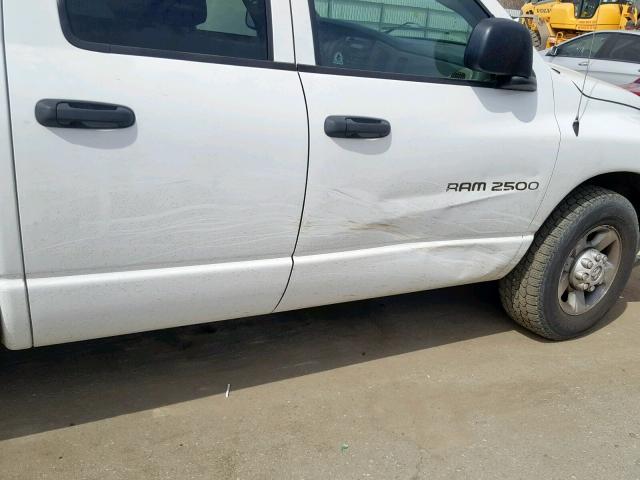 3D7KA28D93G753332 - 2003 DODGE RAM 2500 S WHITE photo 9