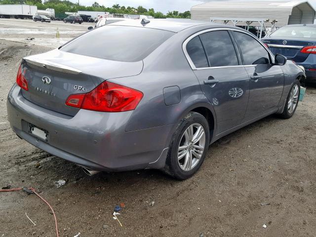 JN1CV6AR6CM679108 - 2012 INFINITI G37 GRAY photo 4