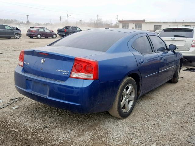 2B3CA3CV8AH107282 - 2010 DODGE CHARGER SX BLUE photo 4