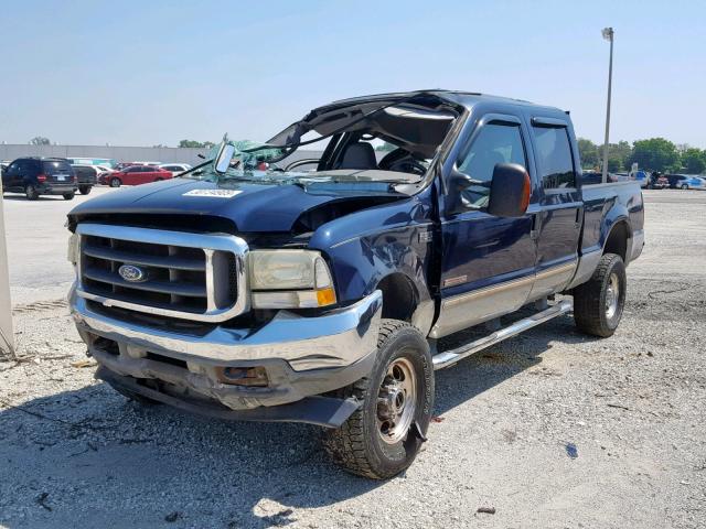 1FTSW31P93ED50979 - 2003 FORD F350 SRW S BLUE photo 2