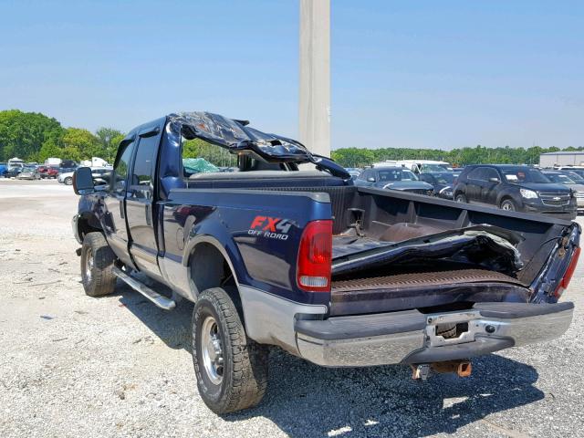 1FTSW31P93ED50979 - 2003 FORD F350 SRW S BLUE photo 3