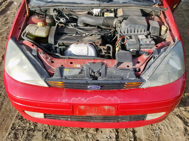 3FAFP31303R104644 - 2003 FORD FOCUS ZX3 RED photo 7