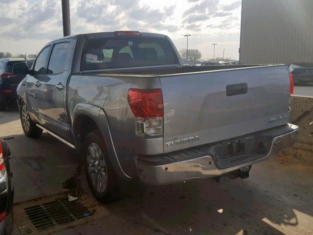 5TFHW5F11CX242094 - 2012 TOYOTA TUNDRA CRE GRAY photo 3