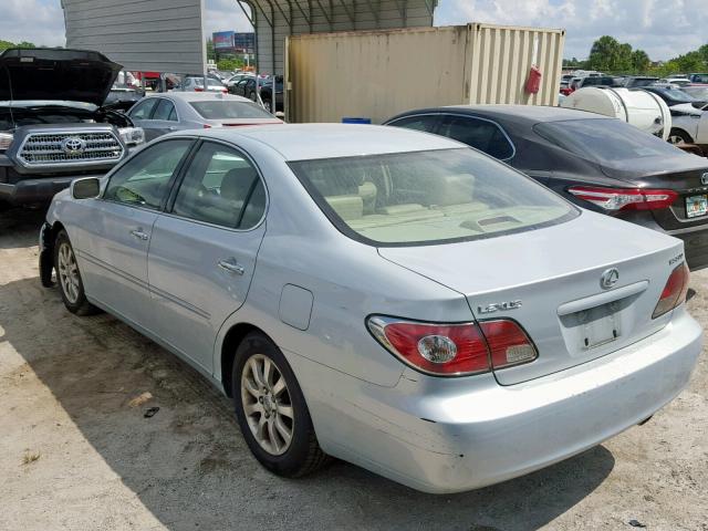 JTHBF30G830132643 - 2003 LEXUS ES 300 SILVER photo 3