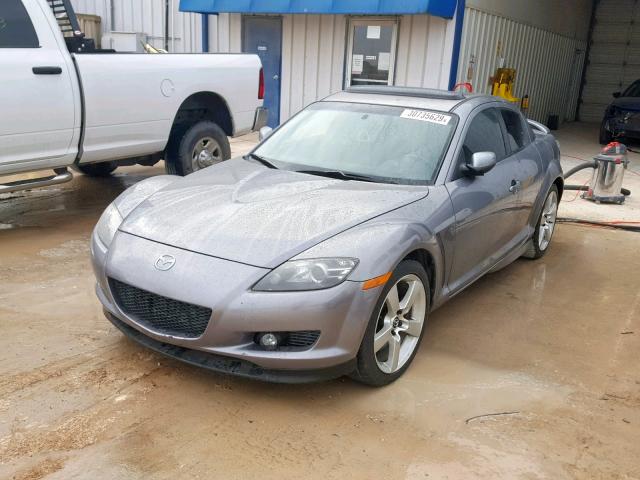 JM1FE17N450160327 - 2005 MAZDA RX8 GRAY photo 2