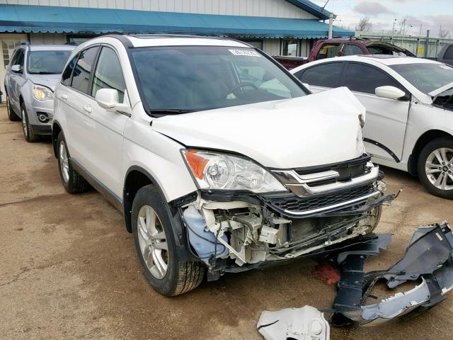 5J6RE4H78AL054142 - 2010 HONDA CR-V EXL WHITE photo 1