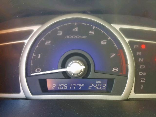 2HGFA16649H028676 - 2009 HONDA CIVIC LX-S 灰色 照片 8