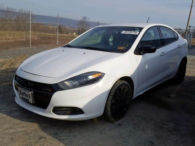 1C3CDFFA0GD815892 - 2016 DODGE DART SXT S WHITE photo 2