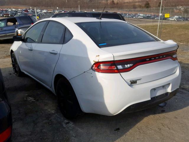 1C3CDFFA0GD815892 - 2016 DODGE DART SXT S WHITE photo 3