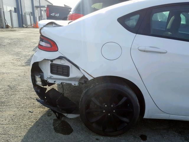 1C3CDFFA0GD815892 - 2016 DODGE DART SXT S WHITE photo 9