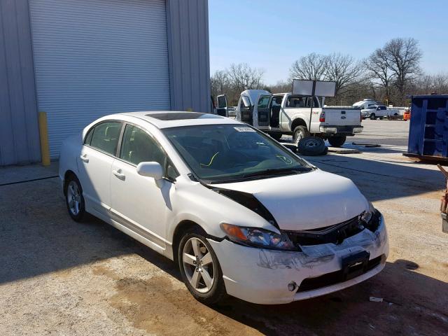 2HGFA16958H530251 - 2008 HONDA CIVIC EXL WHITE photo 1