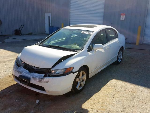 2HGFA16958H530251 - 2008 HONDA CIVIC EXL WHITE photo 2