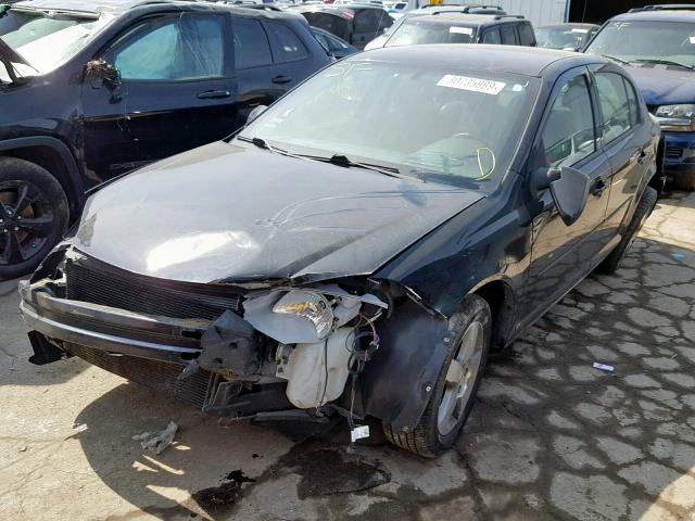 1G1AD5F58A7150593 - 2010 CHEVROLET COBALT 1LT BLACK photo 2