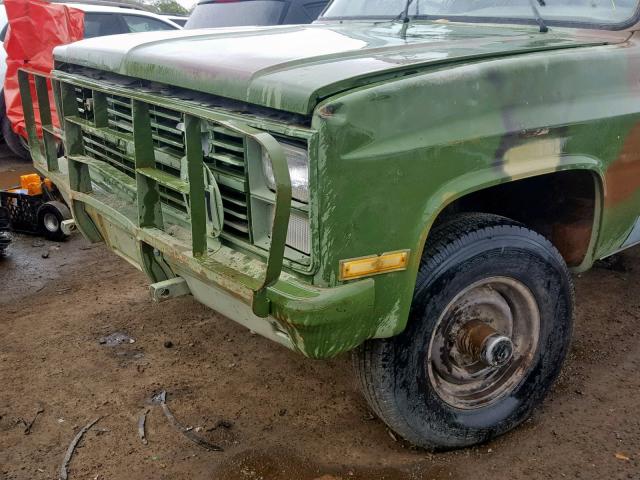 1GCHD34J2EF361116 - 1984 CHEVROLET D30 MILITA GREEN photo 9