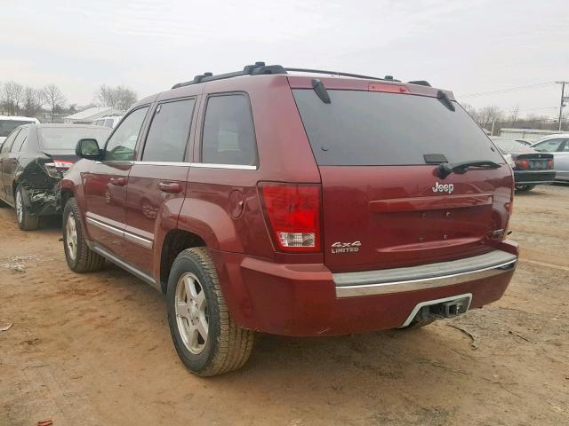 1J8HR58237C552329 - 2007 JEEP GRAND CHER RED photo 3