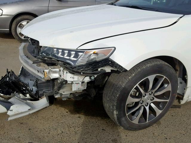 19UUB1F36FA009602 - 2015 ACURA TLX WHITE photo 9