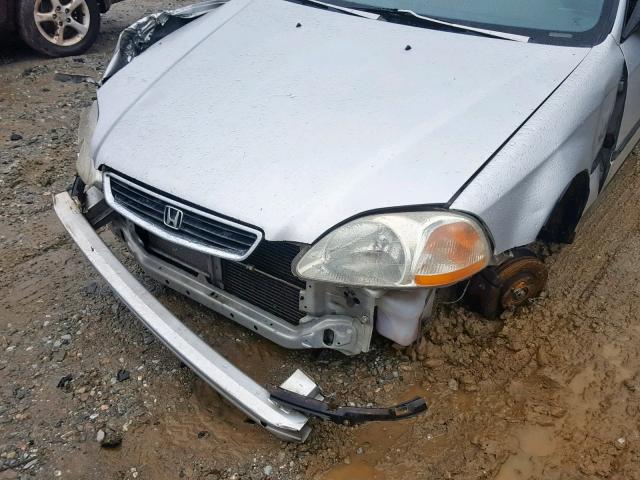 1HGEJ662XTL037611 - 1996 HONDA CIVIC DX SILVER photo 9