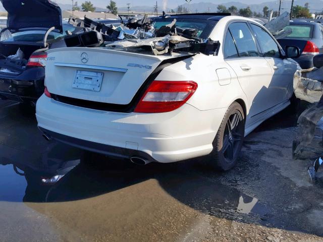 WDDGF56X48F179608 - 2008 MERCEDES-BENZ C 350 WHITE photo 4