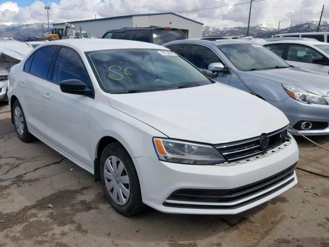 3VW1K7AJ1FM294249 - 2015 VOLKSWAGEN JETTA BASE WHITE photo 1